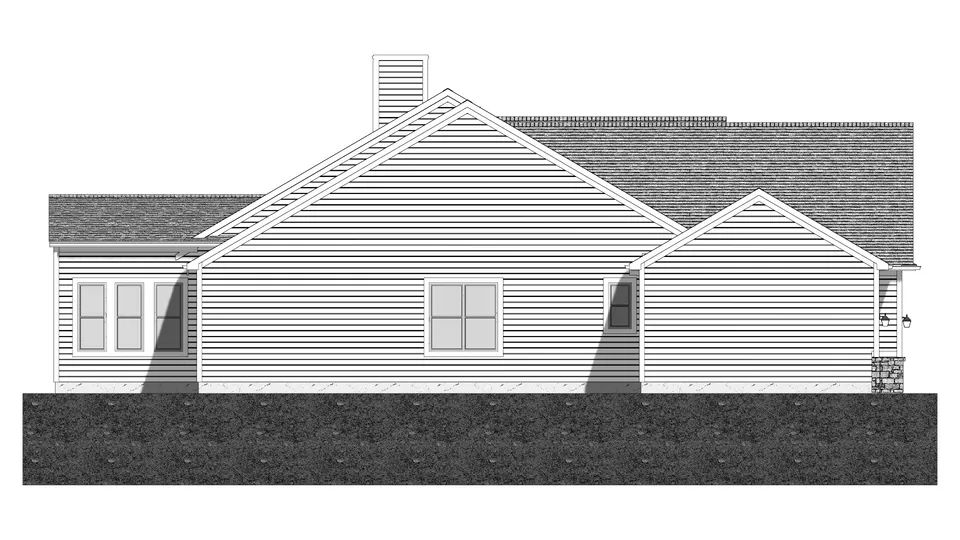 The Whittemore house plan, exterior view 4